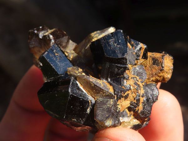 Natural Schorl Black Tourmaline Specimens  x 12 From Erongo, Namibia - Toprock Gemstones and Minerals 