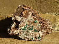 Natural Rare Ball Malachite On Drusy Quartz & Dolomite Specimens x 2 From Kambove, Congo