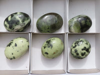 Polished Leopard Stone Palm Stones  x 6 From Zimbabwe - TopRock