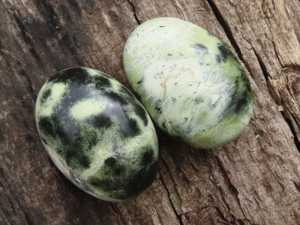 Polished Leopard Stone Palm Stones  x 6 From Zimbabwe - TopRock