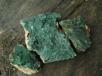 Natural Micro Botryoidal Crystalline Malachite Specimens  x 3 From Tenke Fungurume, Congo - TopRock