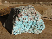 Natural Large Drusy Coated Chrysocolla With Malachite Dolomite Specimens  x 2 From Likasi, Congo