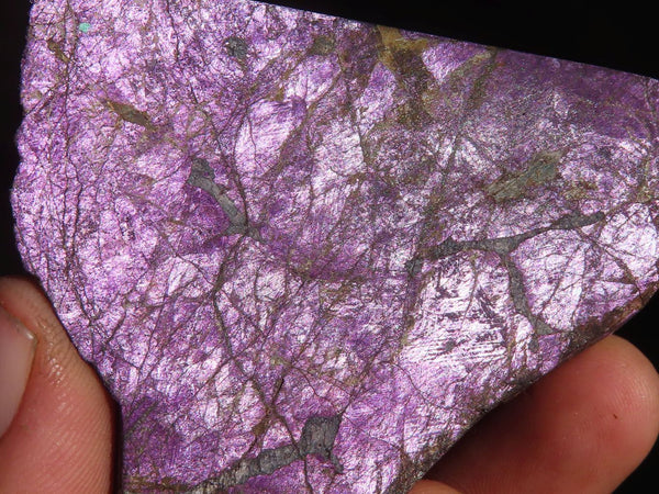 Polished Metallic Purpurite Slices With Matte Finish  x 6 From Erongo, Namibia - Toprock Gemstones and Minerals 