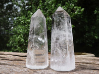 Polished Clear Quartz Crystal Points  x 12 From Madagascar - TopRock