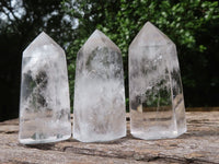 Polished Clear Quartz Crystal Points  x 12 From Madagascar - TopRock