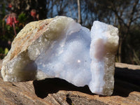 Natural Blue Lace Agate Geode Specimens  x 12 From Nsanje, Malawi - Toprock Gemstones and Minerals 