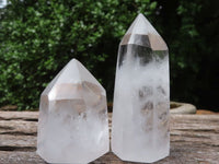 Polished Clear Quartz Crystal Points  x 12 From Madagascar - TopRock