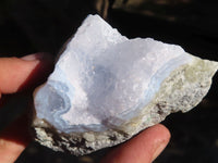 Natural Blue Lace Agate Geode Specimens  x 12 From Nsanje, Malawi - Toprock Gemstones and Minerals 