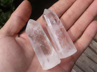 Polished Clear Quartz Crystal Points  x 12 From Madagascar - TopRock