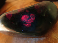 Polished Fluorescent Ruby Corundum In Chrome Verdite Free Forms x 6 From Zimbabwe