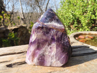 Polished Chevron Amethyst Point x 1 From Zambia