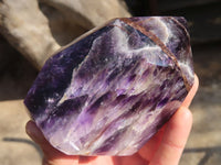 Polished Chevron Amethyst Point x 1 From Zambia