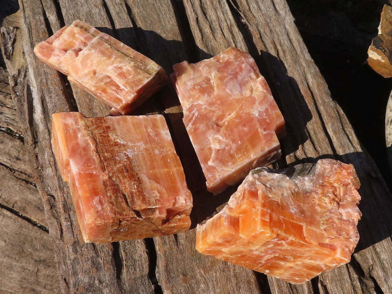 Natural New Sunset Orange Calcite Specimens x 4 From Spitzkop, Namibia |  Toprock Gemstones and Minerals