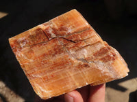 Natural New Sunset Orange Calcite Specimens x 4 From Spitzkop, Namibia