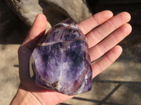 Polished Chevron Amethyst Point x 1 From Zambia