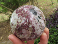 Polished Rubellite Pink Tourmaline In Matrix Spheres  x 4 From Madagascar - TopRock