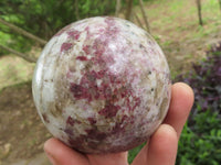 Polished Rubellite Pink Tourmaline In Matrix Spheres  x 4 From Madagascar - TopRock