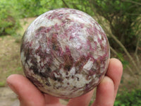 Polished Rubellite Pink Tourmaline In Matrix Spheres  x 4 From Madagascar - TopRock