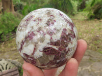 Polished Rubellite Pink Tourmaline In Matrix Spheres  x 4 From Madagascar - TopRock