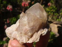 Natural Cascading White Phantom Smokey Quartz Clusters  x 16 From Luena, Congo - Toprock Gemstones and Minerals 