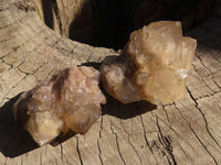 Natural Cascading White Phantom Smokey Quartz Clusters  x 16 From Luena, Congo - Toprock Gemstones and Minerals 