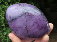 Polished Purple Stichtite & Serpentine Standing Free Forms  x 2 From Barberton, South Africa - TopRock