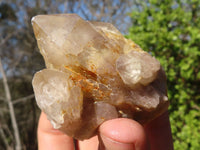 Natural Cascading White Phantom Smokey Quartz Clusters  x 16 From Luena, Congo - Toprock Gemstones and Minerals 