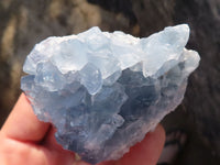 Natural Blue Celestite Crystal Specimens  x 6 From Sakoany, Madagascar - Toprock Gemstones and Minerals 