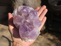 Natural Jacaranda Amethyst Clusters x 2 From Zambia