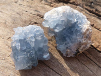 Natural Blue Celestite Crystal Specimens  x 6 From Sakoany, Madagascar - Toprock Gemstones and Minerals 