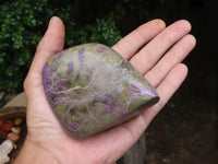 Polished Purple Stichtite & Serpentine Standing Free Forms  x 2 From Barberton, South Africa - TopRock