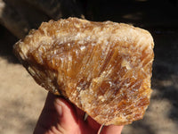 Natural Honey Etched Aragonite Specimens  x 4 From Namibia