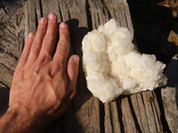 Natural "Cathedral Window" Candle Quartz Formations x 2 From Madagascar