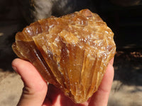 Natural Honey Etched Aragonite Specimens  x 4 From Namibia