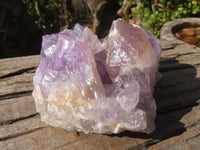 Natural Jacaranda Amethyst Clusters x 2 From Zambia