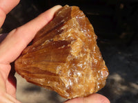 Natural Honey Etched Aragonite Specimens  x 4 From Namibia