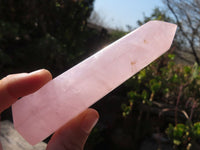 Polished Gemmy Rose Quartz Points x 6 From Antsirabe, Madagascar