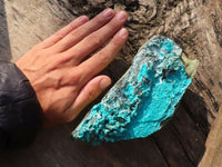 Natural Blue Silica Chrysocolla Specimens  x 2 From Congo - Toprock Gemstones and Minerals 