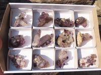 Natural Hand Made Chiredzi Amethyst Conglomerate Specimens x 12 From Chiredzi, Zimbabwe