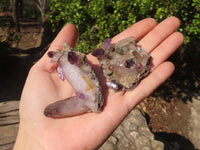 Natural Hand Made Chiredzi Amethyst Conglomerate Specimens x 12 From Chiredzi, Zimbabwe