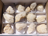 Natural Cascading White Phantom Candle Quartz Specimens  x 13 From Madagascar - Toprock Gemstones and Minerals 