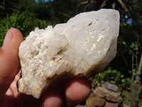 Natural Cascading White Phantom Candle Quartz Specimens  x 13 From Madagascar - Toprock Gemstones and Minerals 