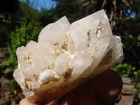 Natural Cascading White Phantom Candle Quartz Specimens  x 13 From Madagascar - Toprock Gemstones and Minerals 