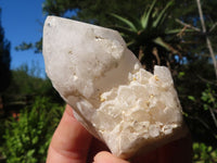 Natural Cascading White Phantom Candle Quartz Specimens  x 13 From Madagascar - Toprock Gemstones and Minerals 