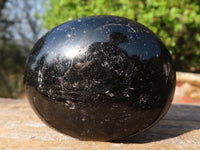 Polished Schorl Black Tourmaline Palm Stones  x 12 From Madagascar - Toprock Gemstones and Minerals 