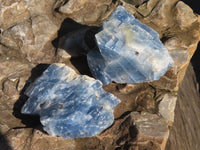 Natural New Sky Blue Calcite Specimens  x 35 From Spitzkop, Namibia