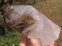 Polished Gorgeous Pair Of Amethyst Window & Smokey Quartz Points  x 2 From Madagascar - TopRock