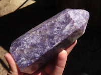 Polished Purple Lepidolite Points  x 3 From Madagascar - Toprock Gemstones and Minerals 