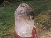 Polished Gorgeous Pair Of Amethyst Window & Smokey Quartz Points  x 2 From Madagascar - TopRock