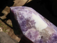 Polished Purple Lepidolite Points  x 3 From Madagascar - Toprock Gemstones and Minerals 